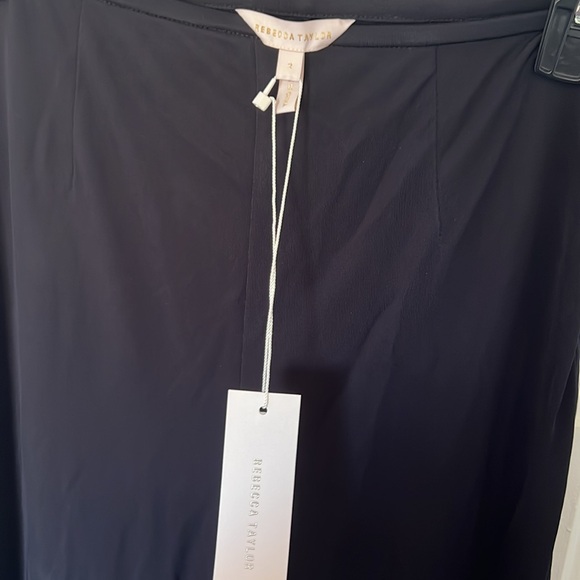 NWT Rebecca Taylor slim knit full pant in night - Picture 9 of 9